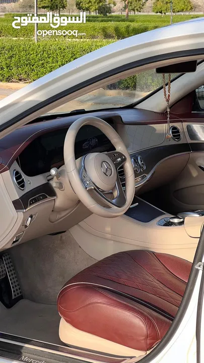 مرسيدس بنز S560 AMG 2018 بحادث بسيط وممشى قليل