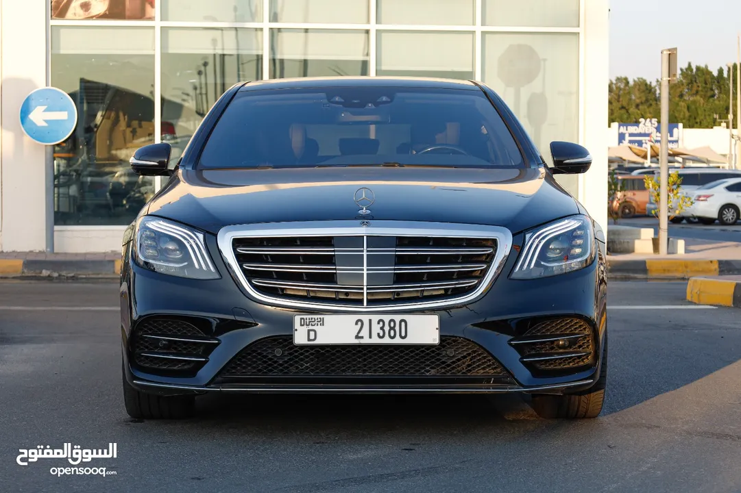 مرسيدس S500 موديل 2014 لون اسود محول 2020  بحالة ممتازة فل اوبشن وارد اليابان