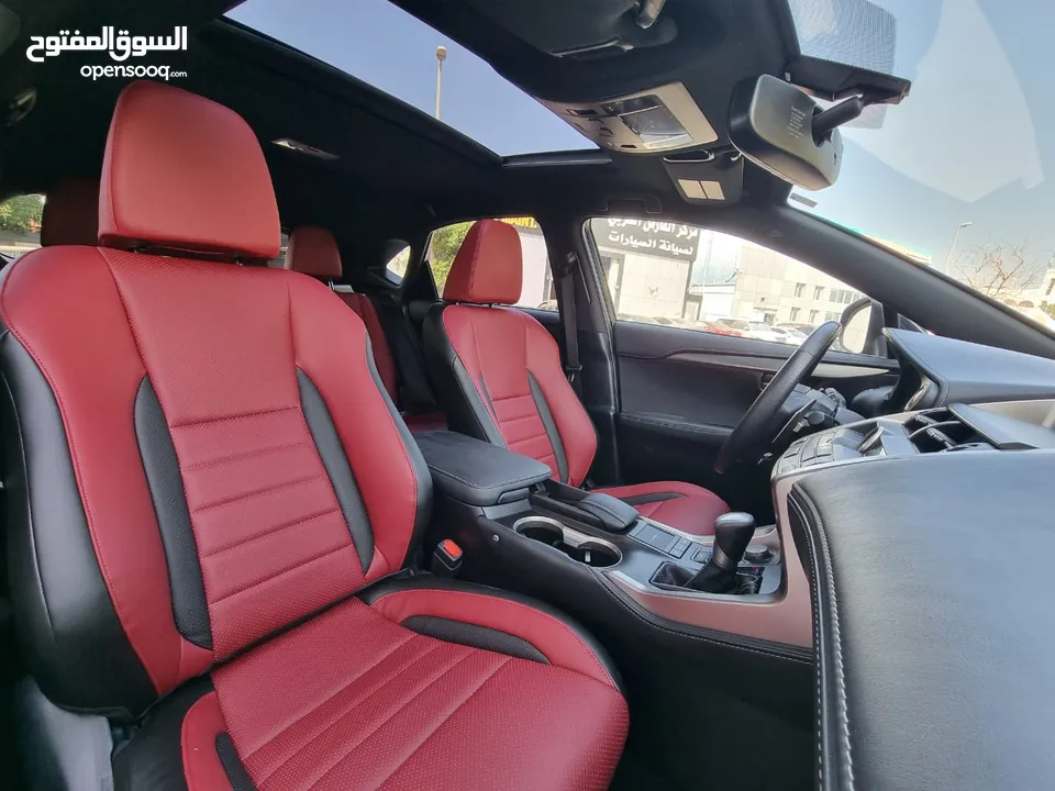 لكزس NX200t  F SPORT  2017 بحاله ممتازه