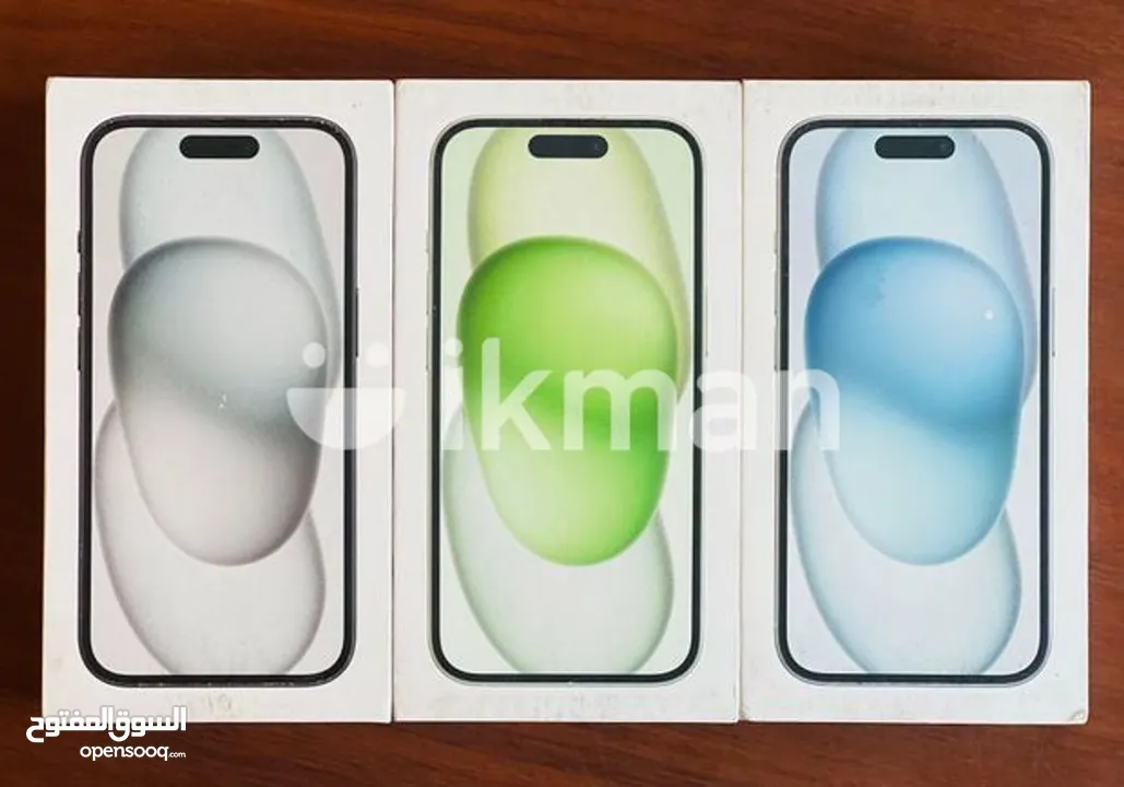 iPhone 15 (128GB/256GB) جديد  كفالة شرق اوسط لمدة عام من تاريخ الشراء الجهاز  يوجد بكج اصلي