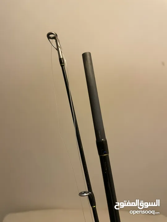 صنارة صيد مع البكرة للبيع (major craft rod and shimano nasci 2500 reel )