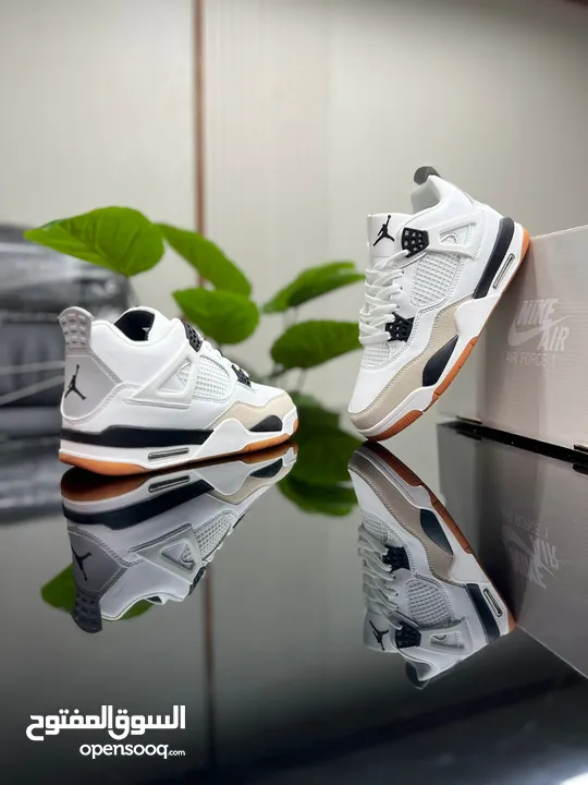 Jordan 4  الجديد الحصري  طبي  الراحة والمتعة كوالتي  ألوان مميزه   امشي براحتك 45-40 اجعل يومك كله ح