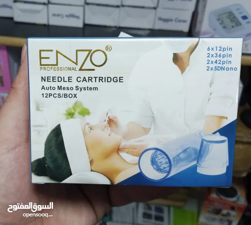 بكج ابر ديرما بن اينزو ENZO  Derma Pen Needles البكج مكون من 12 راس