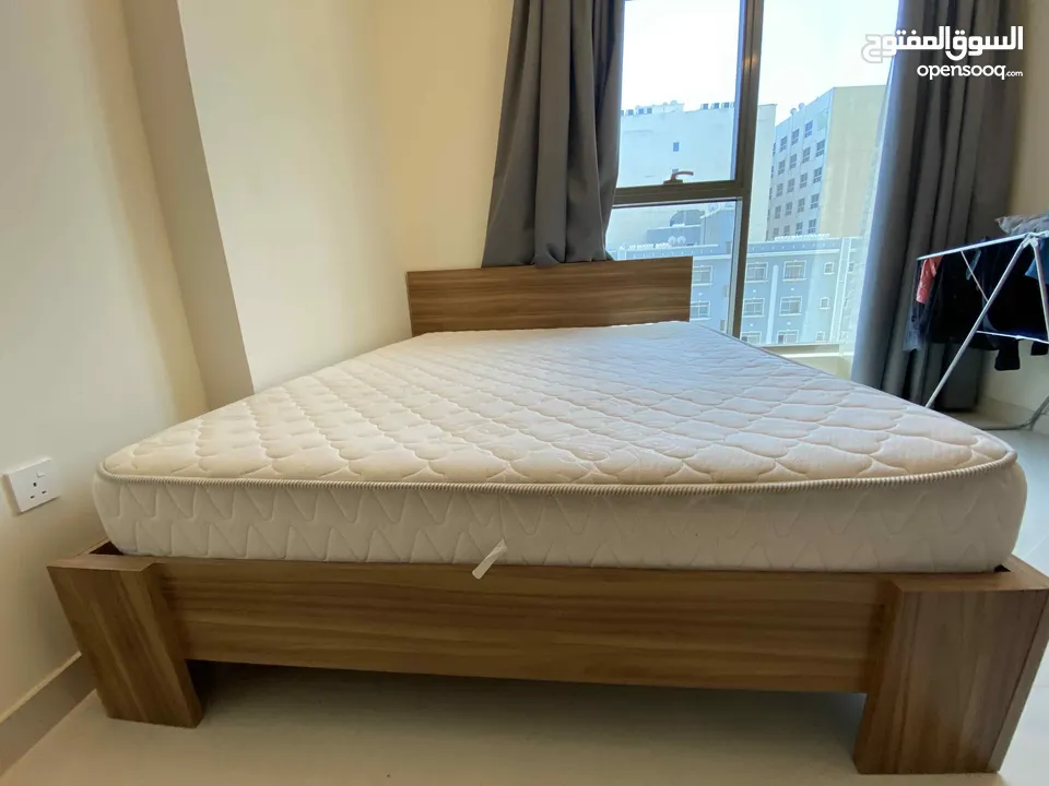 Queen Size Mattress. Dimensions: 150 cm x 200 cm.  Price: 50 OMR. Negotiable.