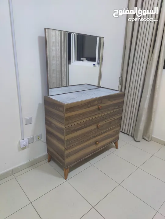 Ruby Dresser With Mirror - Dark Walnut