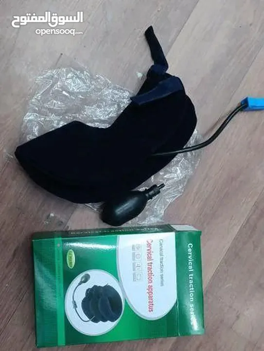 جهاز شد الرقبة من راكزو قابل للنفخ والتعديل لدعم الرقبة وتخفيف الام العمود الفقري وتخفيف الام الرقبة