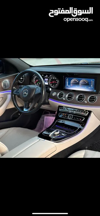 مرسيدس E300  AMG اخضر غامق 2017 نظيف جدا