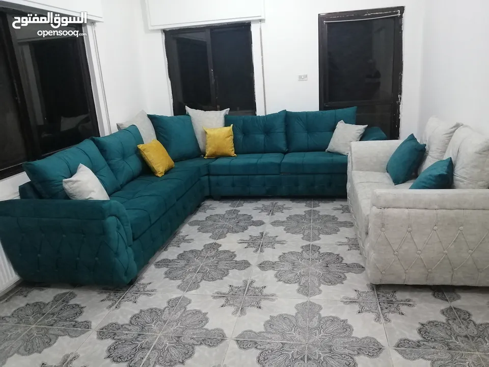 طقم كورنر مع ثنائية 7 مقاعد