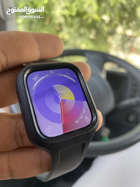 ساعة ابل واتش نضيفة جدا  apple watch series 7 45mm