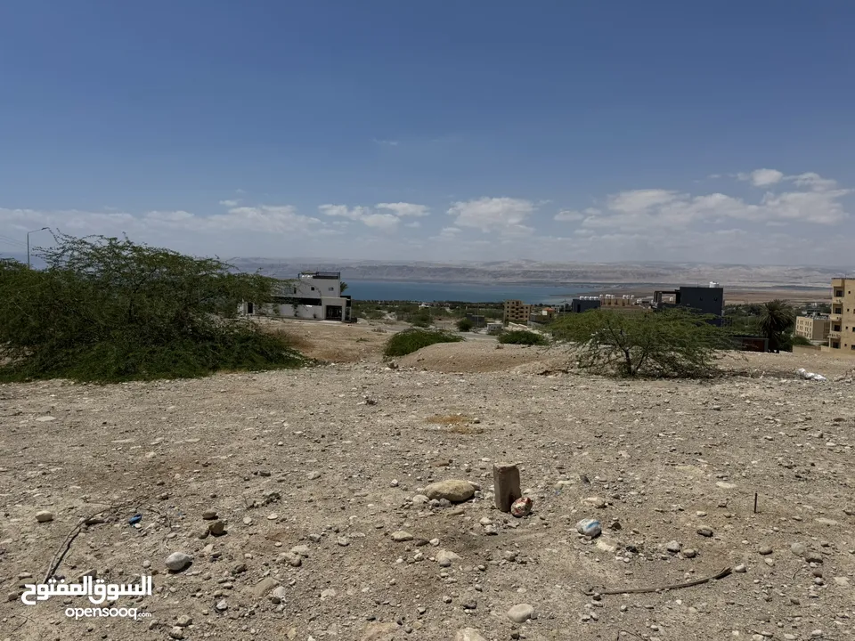 أرض مميزة مطلة على البحر الميت مباشرة