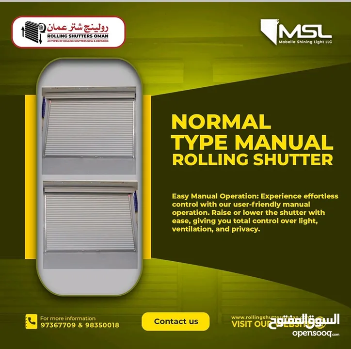 Rolling Shutters Automatic Garage Door, Fast Action,Rapid P V C Door New & Repair All Types