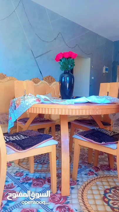 طاوله سفره خشب زان للبيع