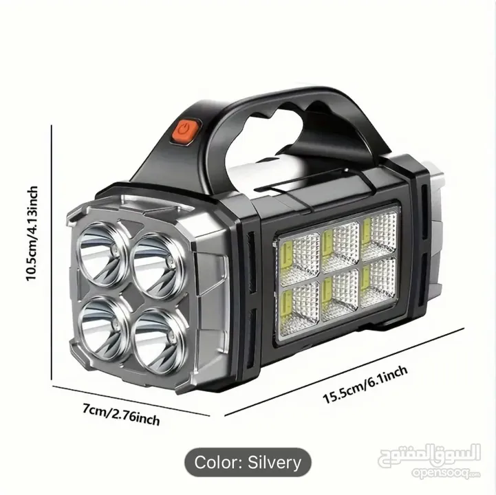 ‏ ‏1pc Powerful LED Flashlight