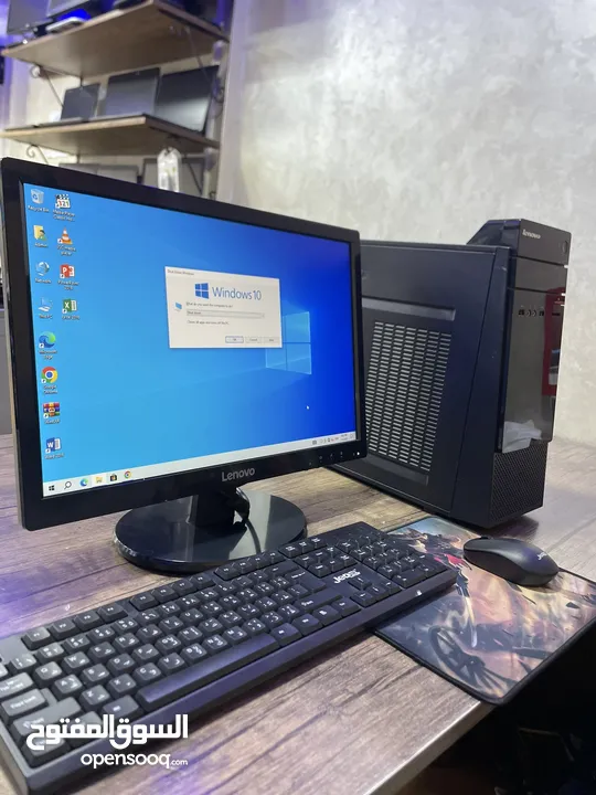 PC Core i7 RAM 16 مع شاشة كبيره  22 انش اصليه كامل مكمل
