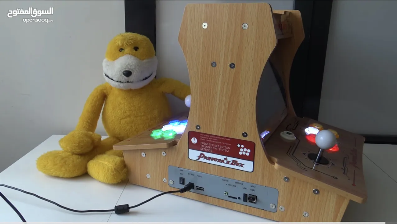 مستعجل - جهاز Arcade خشبي يشغل 5000 لعبة…شاشتين 10.1 انش