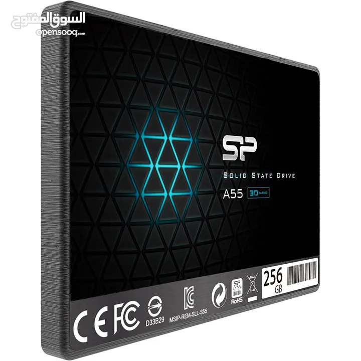 هارد دسك اس اس دي دي داخلي لأجهزة الكومبيوتر 128GB SILICON POWER A55 3D NAND 15X GAMING SSD