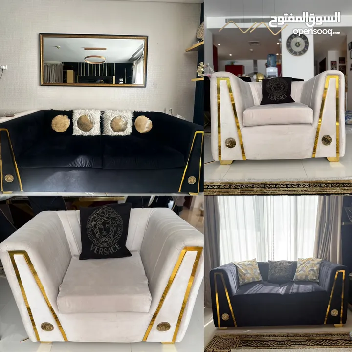 Versace sofa set (7 seater)