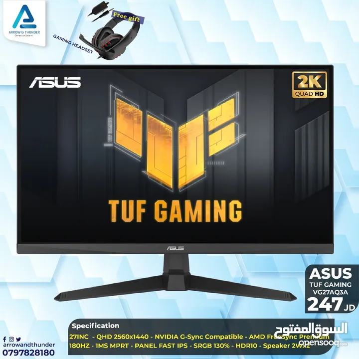 شاشة ايسوس Monitor Asus مع هديه بافضل الاسعار