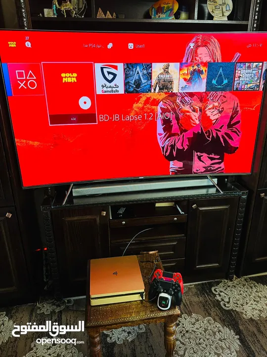 Playstation 4 Slim Gold Edition بلاستيشن 4 مهكر