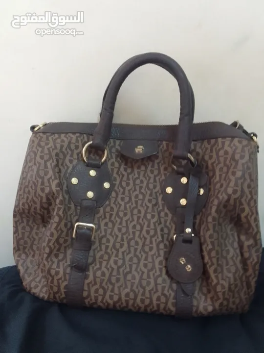 agner hand bag brown colour