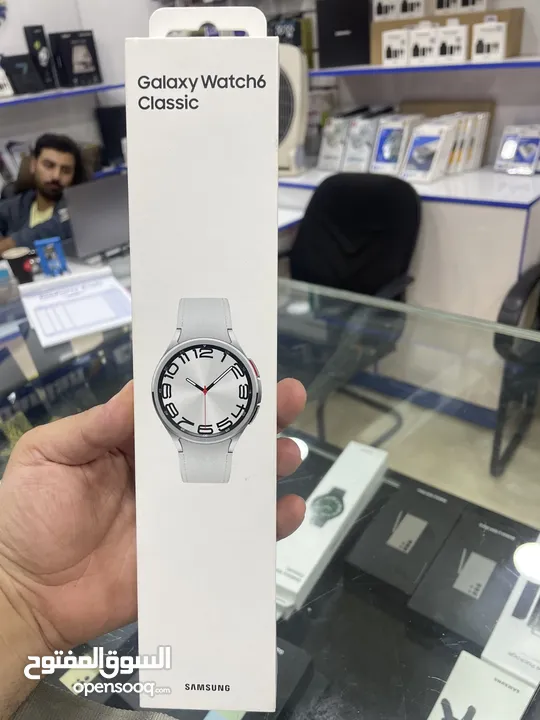 Samsung watch 6 classic 47mm بحالة الجديد