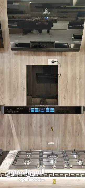 شفاط مطبخ تصميم أنيق وحصري نوع MS قوة شفط عالية إضاءة LED فلاتر سهلة الفك حرق سعر 99د فقط لفترة