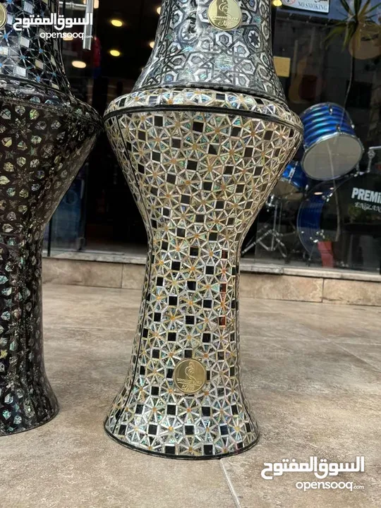 طبله مقاس 23 احترافي صدف ازرق كولتي عالي فقط ب 275 دينار