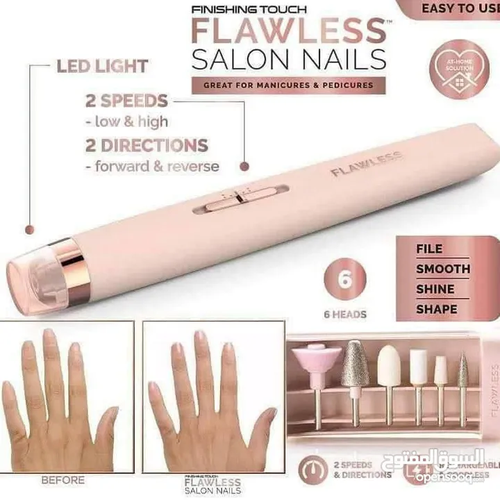 جهاز البدكير والمناكير في قطعة واحدة لأظافر لامعة ومرتبة من دون صالون قلم العناية بالأظافر 5 في 1