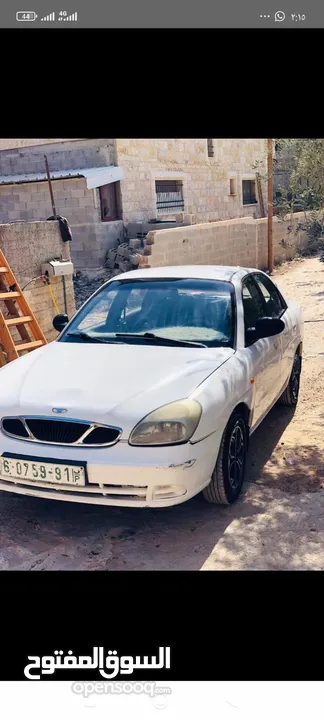 دايو نوبيرا موديل 2002 جير عادي ماطور 1600 مكسور عليها وصل ترخيص تنزل جاهز