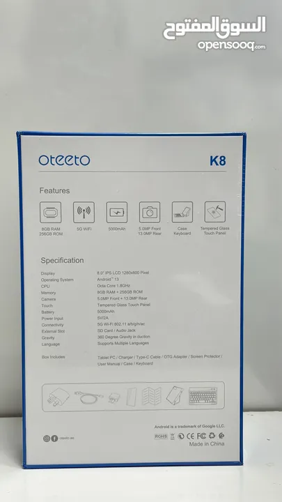 OTEETO  K8 FREE WIRELESS KEYBOARD TABLET