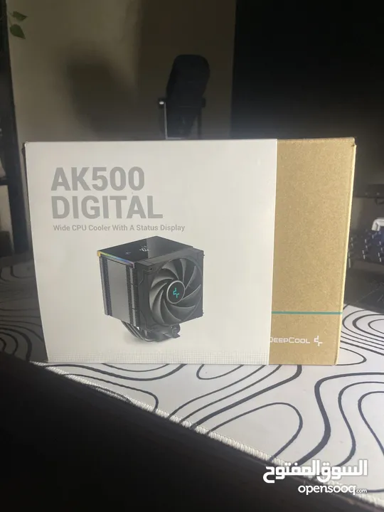 ‏DeepCool Ak500 Digital مبرد هوائي احترافي شاشة عرض حرارة شريطين Argb  Air CPU Cooler
