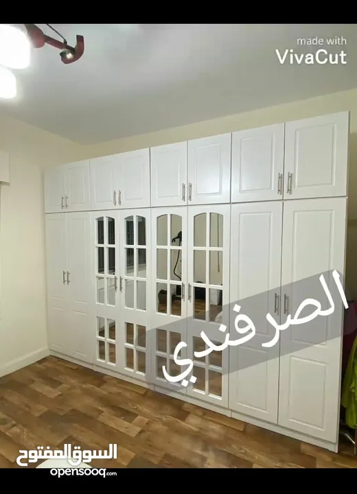 خزائن ملابس خشب لامنيت 18م تفصيل حسب المقاس جودة عالية كفاله 5سنوات على اعمالنا