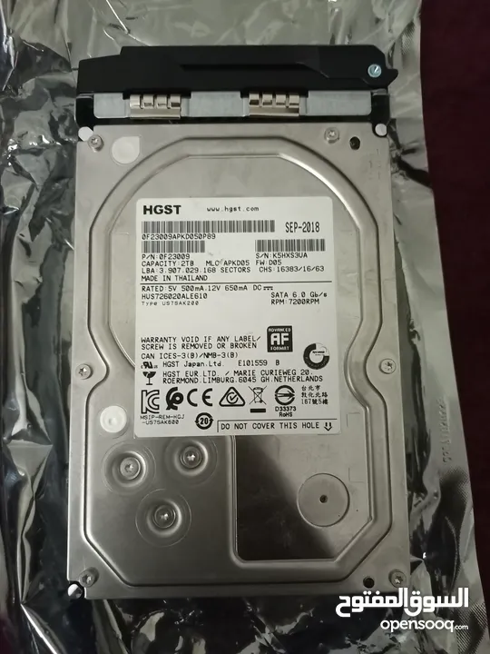 هاىديسك داخلي HGST 2TB مستعمل بحالة ممتازة