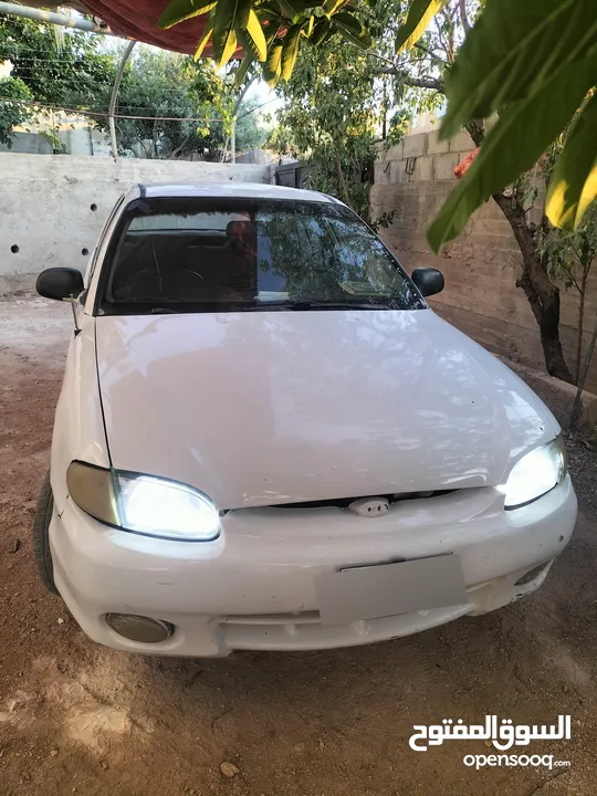 سياره اكسنت بصلاه على النبي موديل97 للبيع