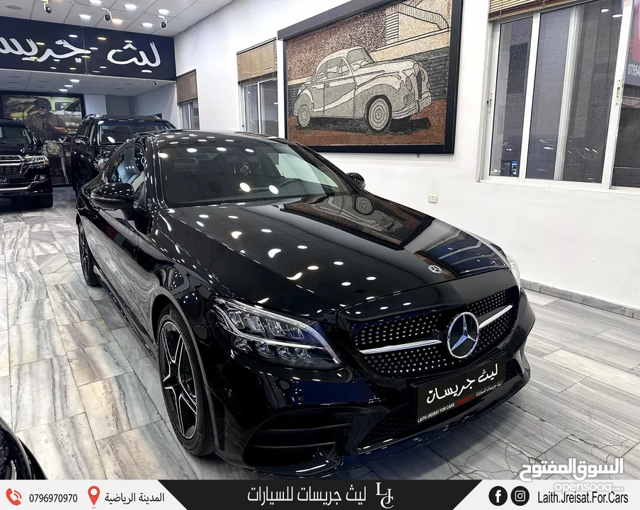 مرسيدس سي كلاس كوبيه مايلد هايبرد نايت بكج 2021 Mercedes C200 Coupe AMG Kit Night Package