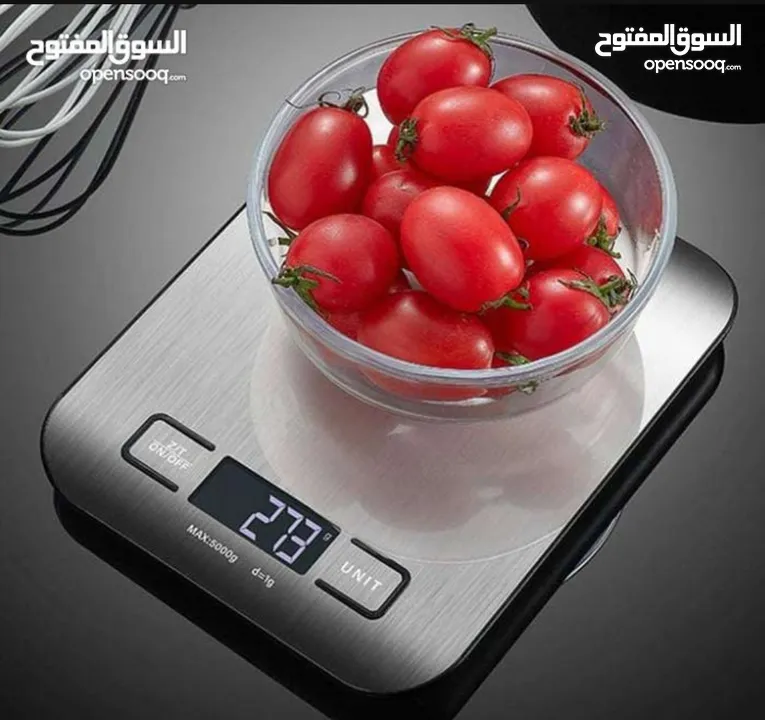 قيسي سعراتك مع ميزان المطبخ يزن حتى 10 كيلو دقيق من 1 غرام