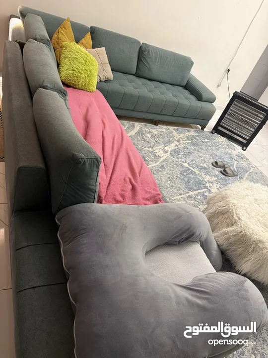 طقم كنب عدد 8 مقاعد مستعمل ب