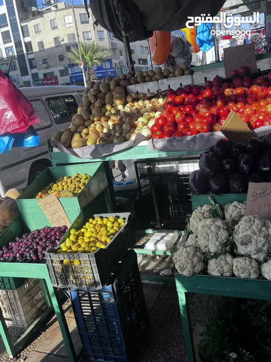 فروش خضار وفواكه للبيع