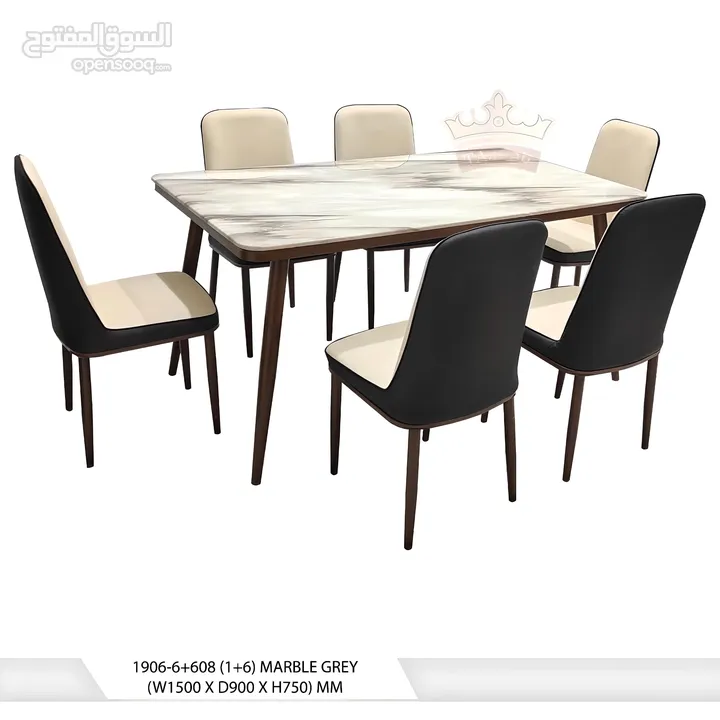 *NEW FROM CHINA *  *_【﻿1+6 MARBLE DINING TABLE