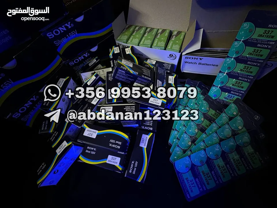 بطاريات sony سوني اصليه اليابانيه 337 sr416sw كفاله 2032       .             .            .