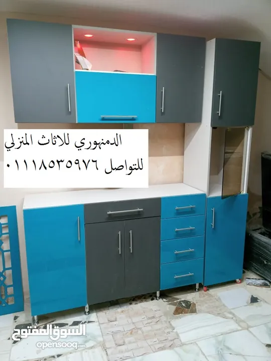 مطبخ جاهز متاح الان مطابخ تفصيل حسب الطلب مطابخ اكليريك تركي لامع جلوسي ضد المياه والرطوبه بخصم 30%