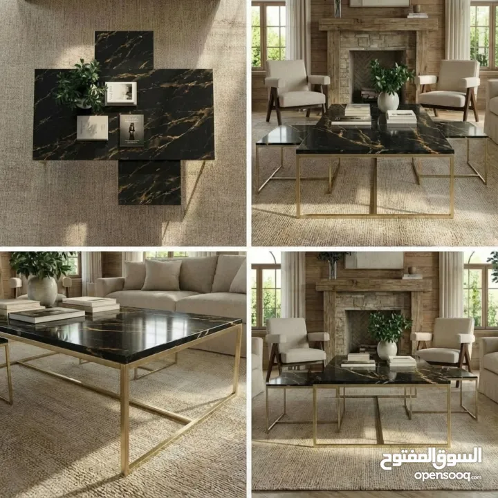 طاولة وسطية رخامية فاخرة