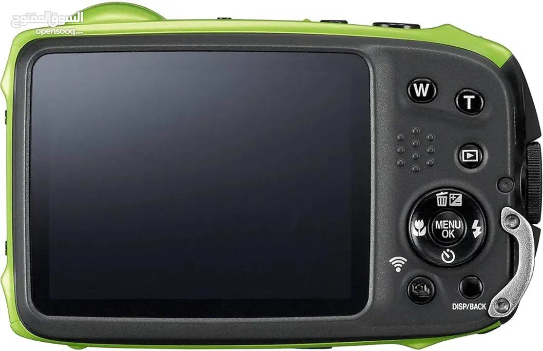 فوجي فيلم فاين بيكس XP125 كاميرا رقمية واي فاي ضد الماء، اسود/اخضر