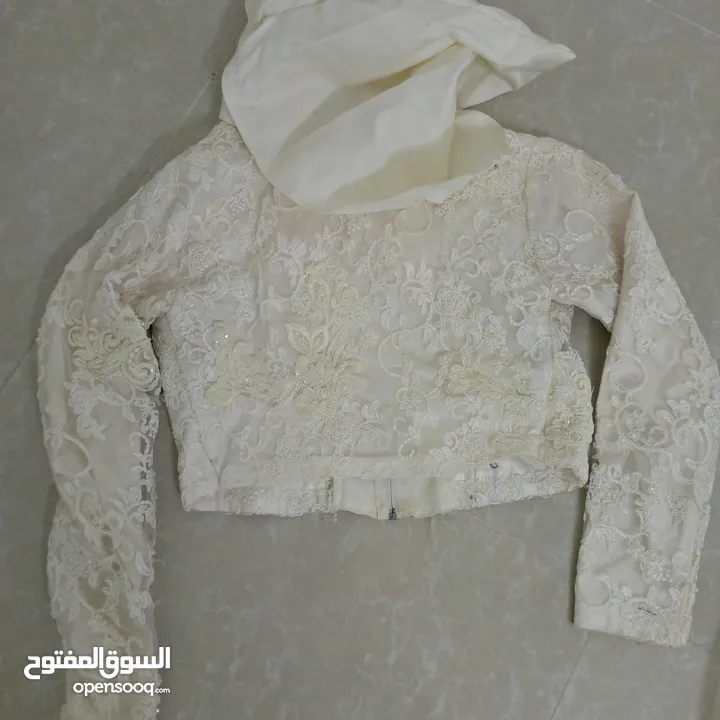 فستان زفاف ابيض  للبيع