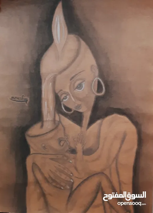 لوحات سريالية اصلية رسم يدوي
