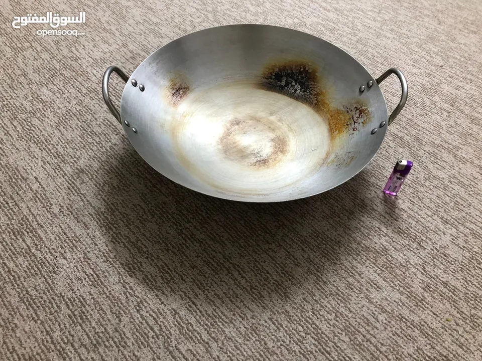 صاج للقلي مع صفاي كبيره
