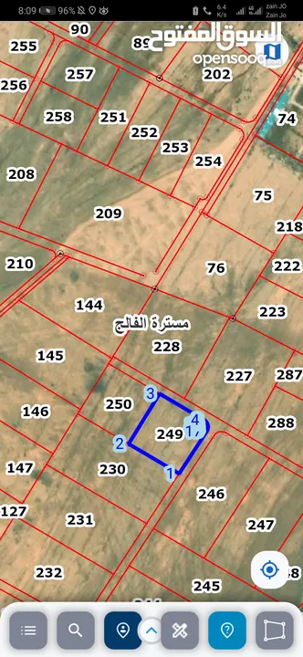 للبيع قطعة أرض 10 دونم شارعين مستره الفالج مسيجه