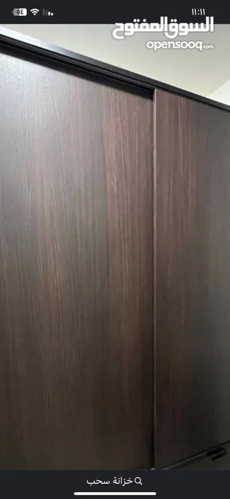 خزانه تفصيل سحاب لون بني غامق للبيع حال الوكاله