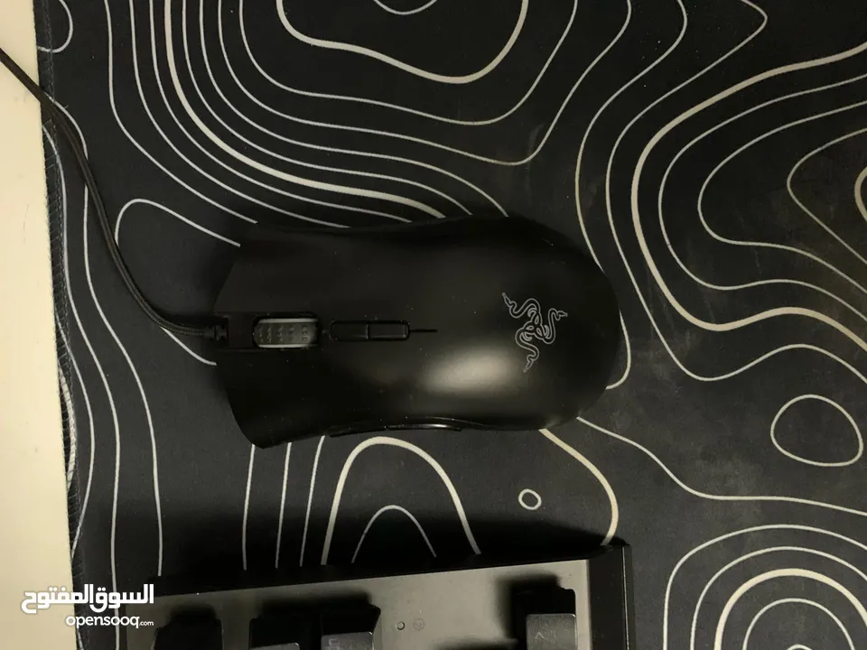 كيبورد Razer Blackwidow  مع  Razer deathadder elite ماوس. معTenkeyless