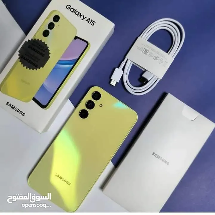 مستعمل اخو الجديد Samsung A15 رام 8 و 12 و 16 جيجا 128 و 256 أغراضة والكرتونه الأصلية متوفر توصيل